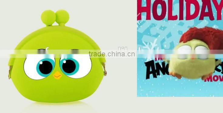 2016 The Birds green cork coin pouch