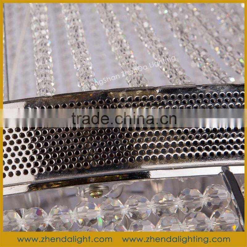 white color birdcage shape fancy light modern crystal pendant lamp online shopping D048/16+9