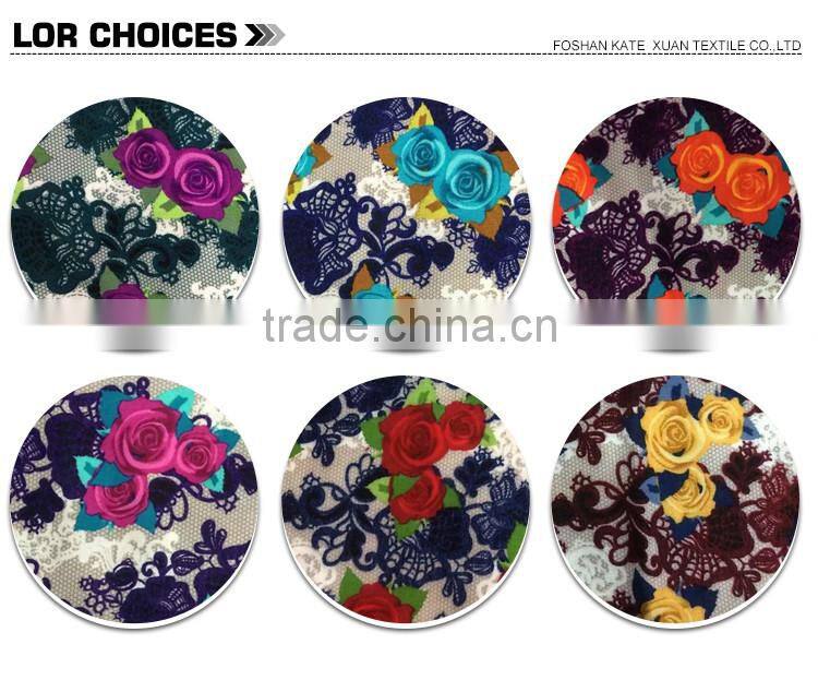 100 printed shirt rayon spun fabric