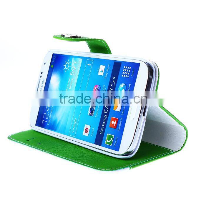 New Arrival Flip Wallet Stand PU Case for Samsung S3/S4