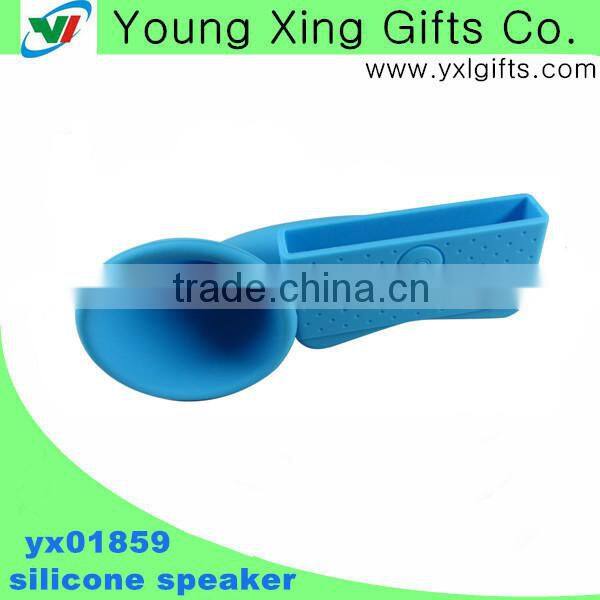 silicone phone speaker/sirlicone cellphone speaker