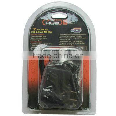 High Quality 7 Ports USB 2.0 Hub 480Mps