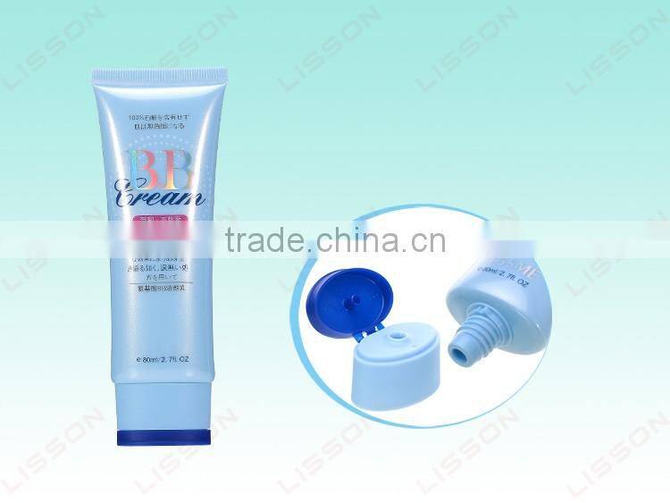 D35 40-100Ml Cosmetic Plastic Soft Oval BB Cream Tube
