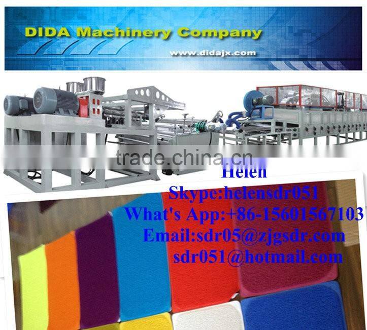 Plastic PVC coil mat/carpet making machine
