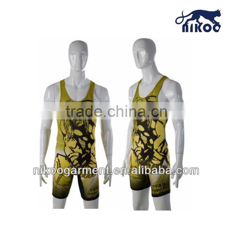 2014 wholesale sportswear Sublimation Sleeveless weightlifting dress