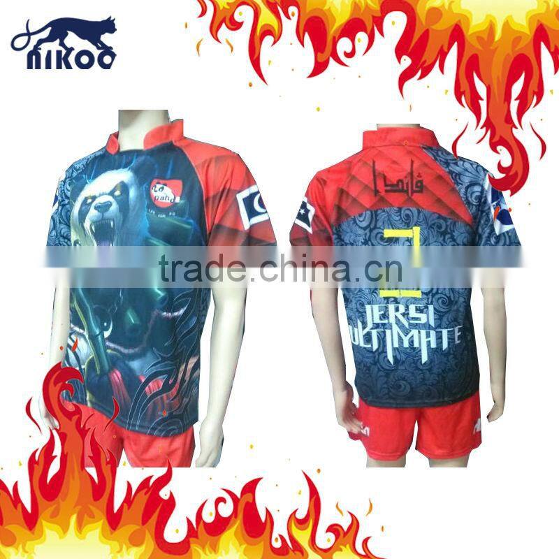 100%polyester sublimation custom rugby shirts