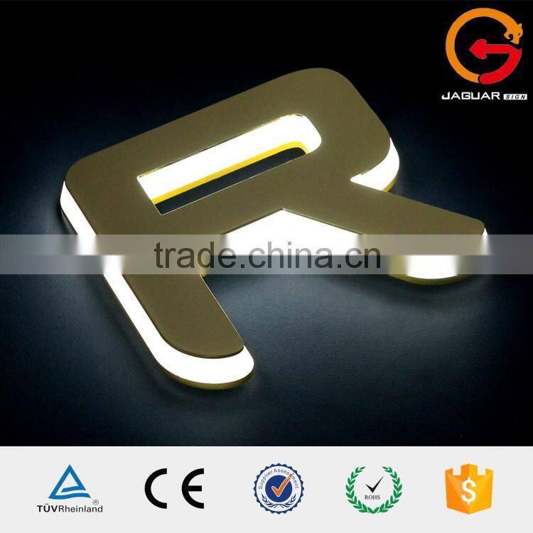 China custom metalized 3d acrylic plastic waterproof frontlit led channel letter sign