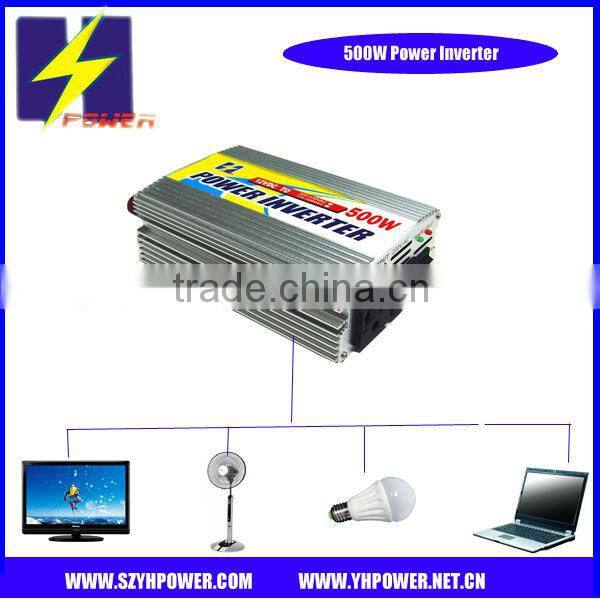 500w 12v to 110v coinverter for solar,home and car use