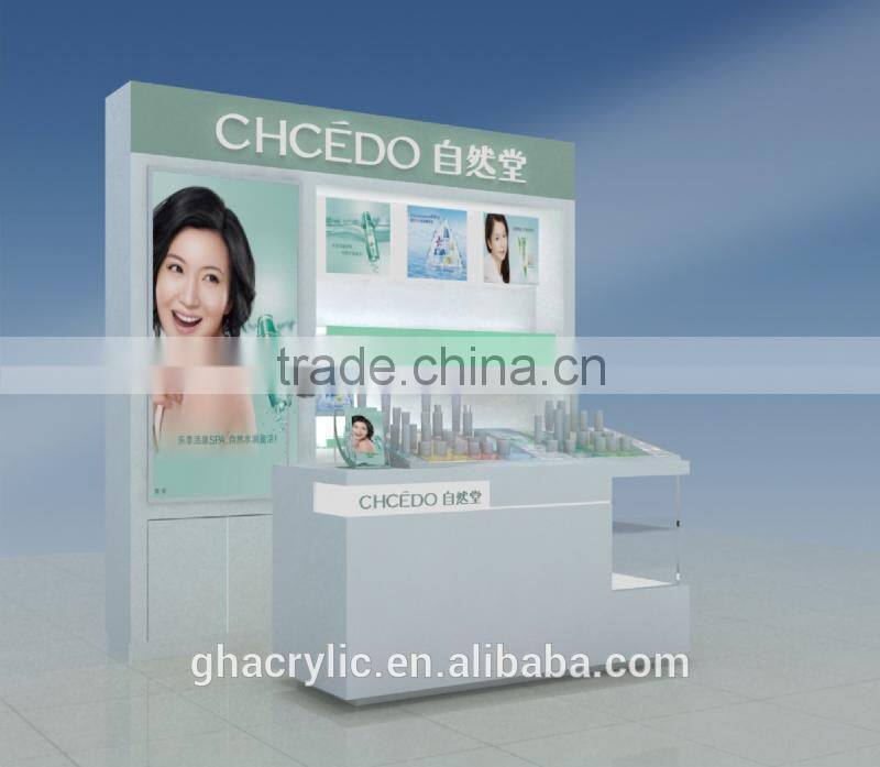 GH-C007 cosmetic display, high quality acrylic makeup organizer, fashion cosmetic displkay