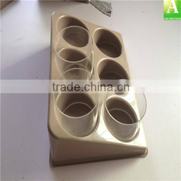 480*320*50mm PS plastic display promotion tray for tea factory custom