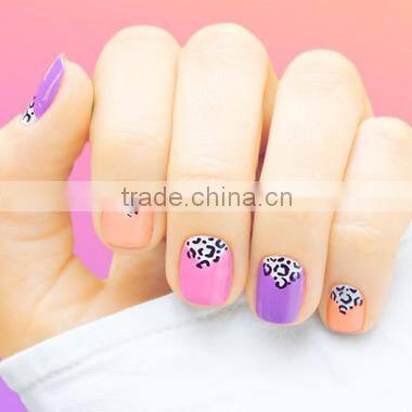 OEM customized nail art designs 24 pieces wholesale false nails