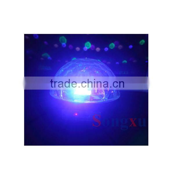 6pcs rgb crystal magic ball led lighting effects for ktv