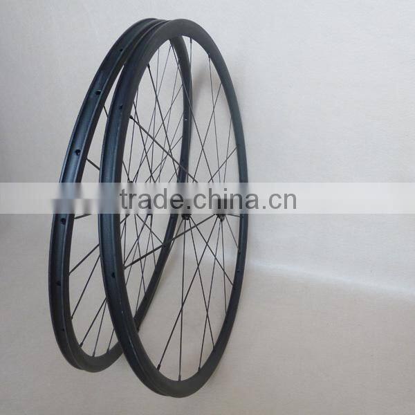 UDELSA Chinese Carbon Wheels Road 24mm Deep Clincher 20.5mm wide Cheap Wheelset F=20H R=24H