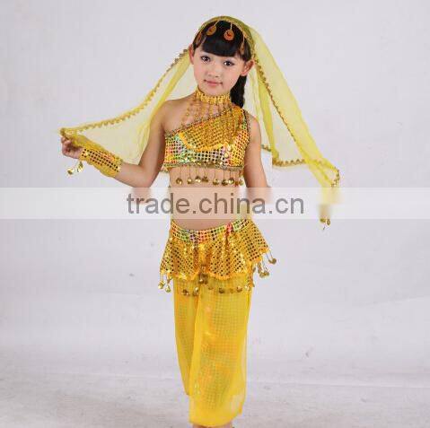 2014 Little girls Beautiful Indian Belly Dance Costume