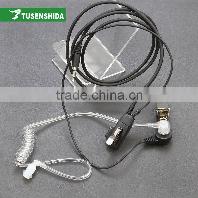 Popular Earphone 3.5mm Clear Acoustic Air Tube Earpiece for Mobile Phone