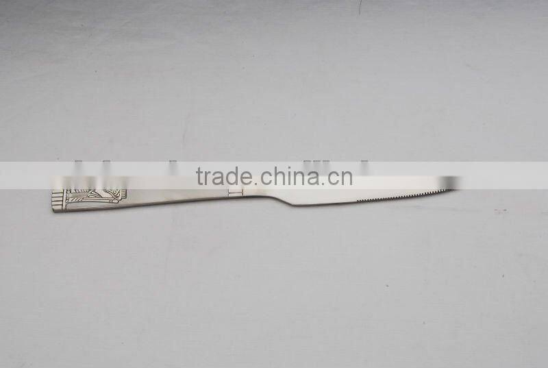 Stainless Steel steak Knife with 3.0mm thickness and high quality mirror polishing