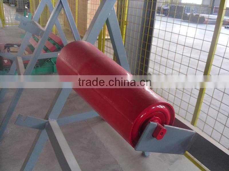 Industrial Machinery Parts Steel Tube Troughing Idler For Sand Making Plant