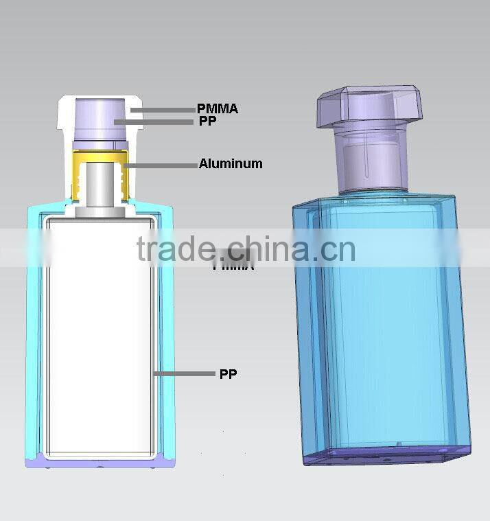 acrylic double wall 60ml empty perfume bottles