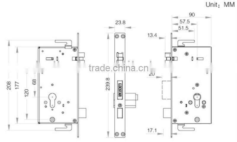 LSD8028 Fingerprint Z-wave Locks Deadbolt Mortise