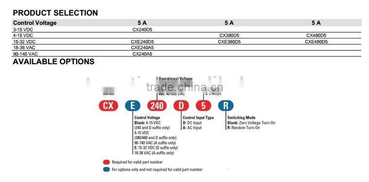 Crydom SIP SSR CX380D5R SOLID STATE RELAY PCB SSR