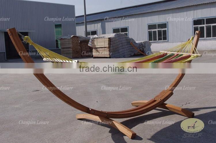 solid wood stand with hammock