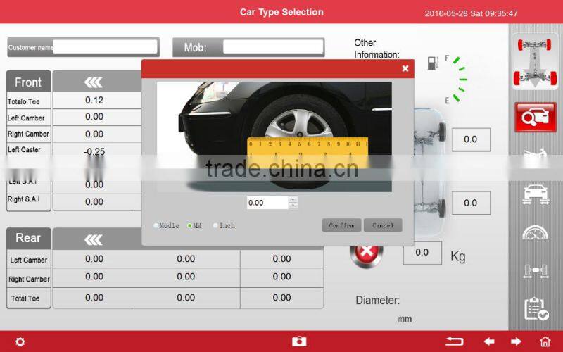 3D wheel alignment machine price for wheel positioning function