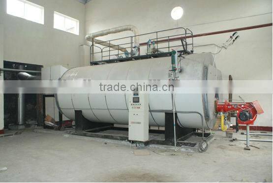 automatic wns series fire tube hot water gas oil fired boiler with CE