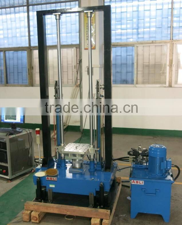 Half sine wave shock testing (Accelerated mechanical shock test bench)