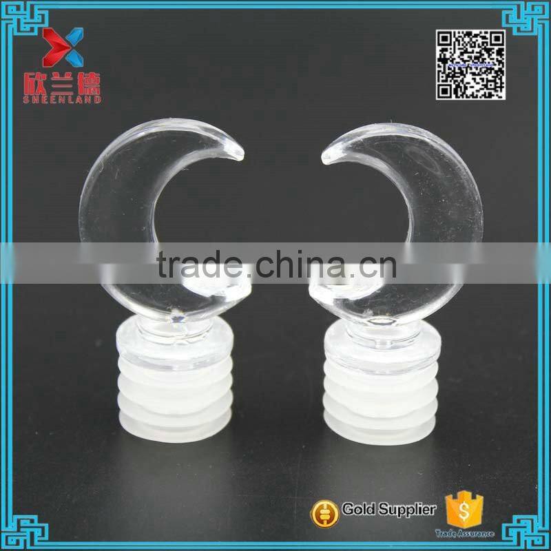 fancy moon shape cork for aroma diffuser glass bottle wholesale