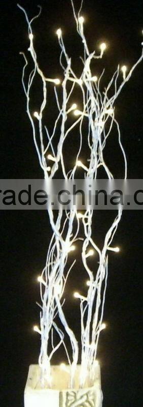 battery-operated silver willow branch