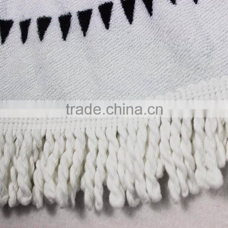 China supplier custom print round beach towels 480 gsm cotton for sale