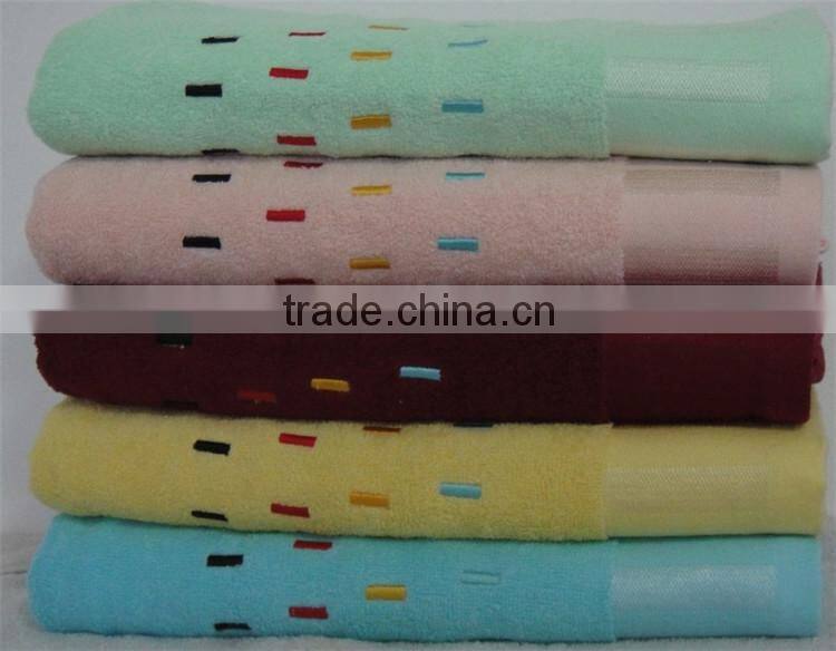 promotional gift used plain dyed roller 100% terry beach towel set SD-874