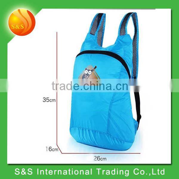 bright color lightweight promotional cheap cute foldable backpack