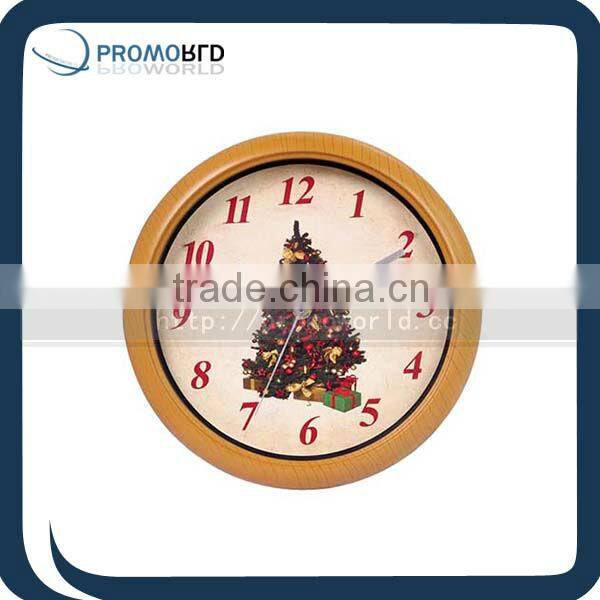 Hand Made Yellow Wooden Clock