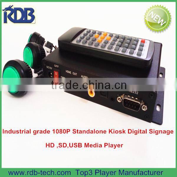 RDB Industrial grade 1080P Standalone Kiosk Digital Signage HD ,SD,USB Media Player DS005-42