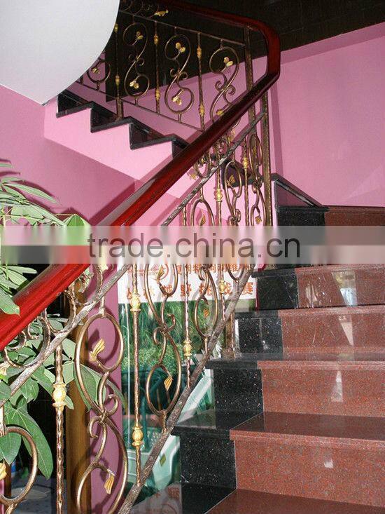 2015 elegant wrought iron metal wall handrail