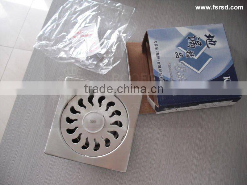 304stainless steel floor drain