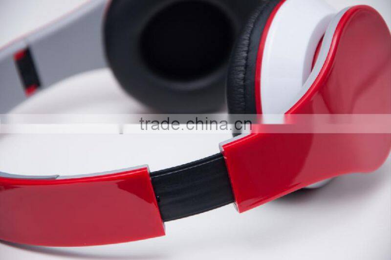 colorful wilred bluetooth headset foldable headphone for mobile phone and computer