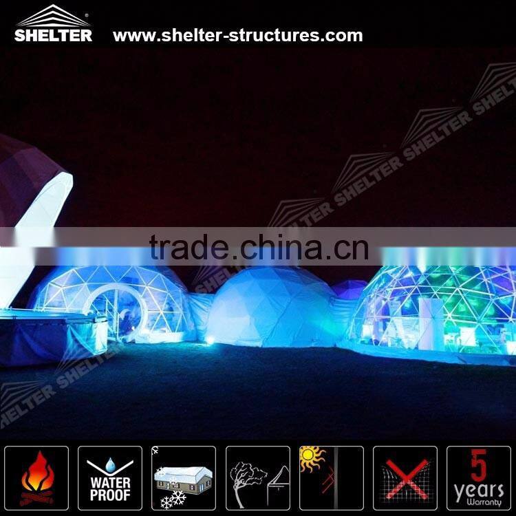 10m Diameter Flame Retardant Geodesic Dome Tent for Party and Shows