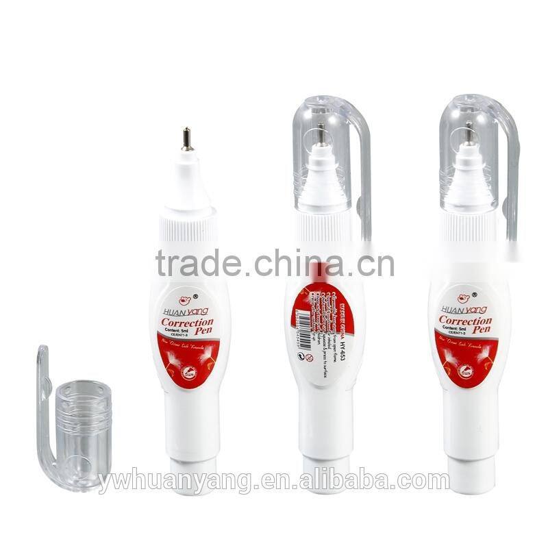 Wholesale office and school stationery whiteout/correction pen fluid