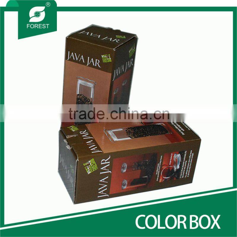 CORRUGATED PAPER COLOR BOX FOR COFFEE BIN