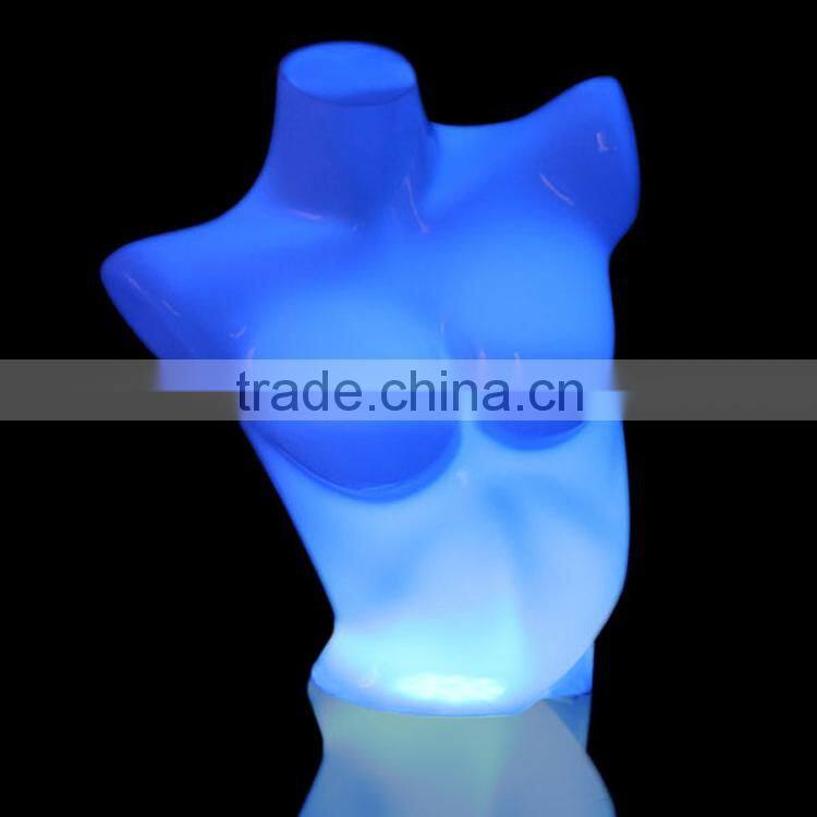 female mannequin with led light