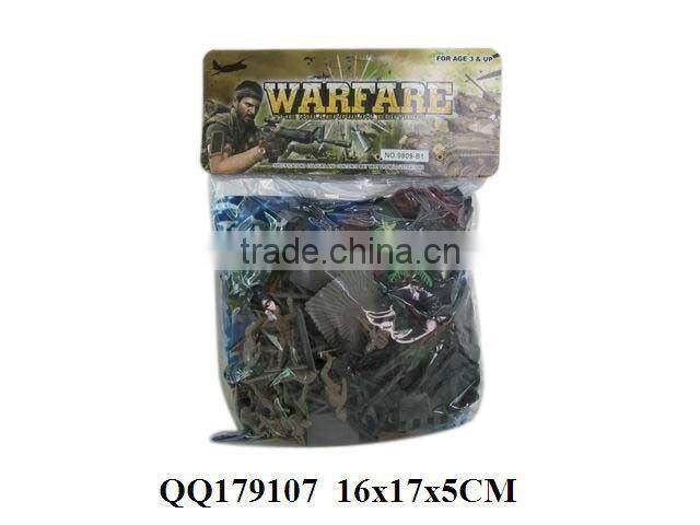 Plastic group soldier with map