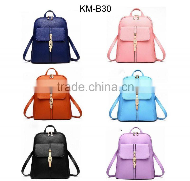 China hot sale OEM designer fashion stripes beauty lady backpack