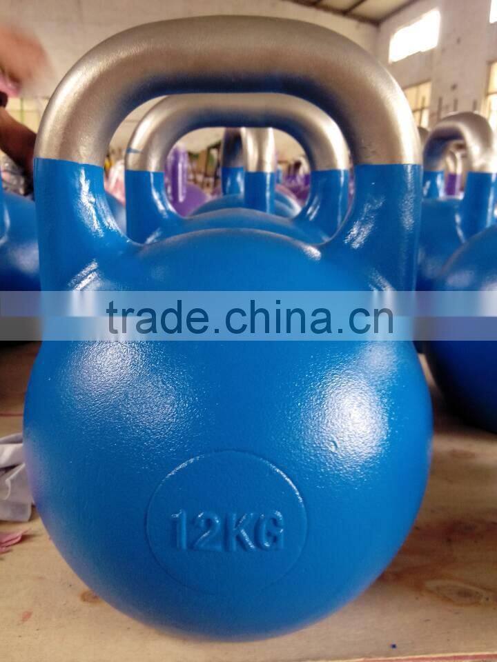 Top grade precesion casting competition kettlebell with stainless steel handle