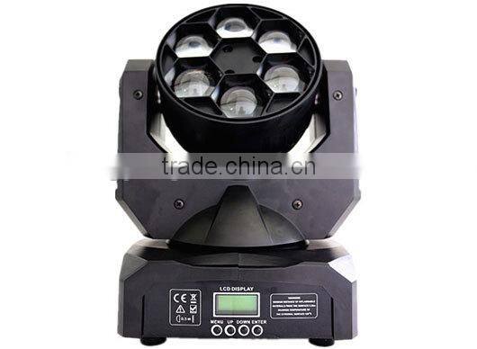 6pcs 15W mini led beam moving head light