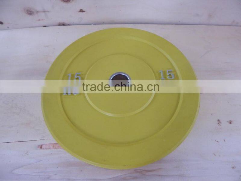 Olympic rubber bumper plate