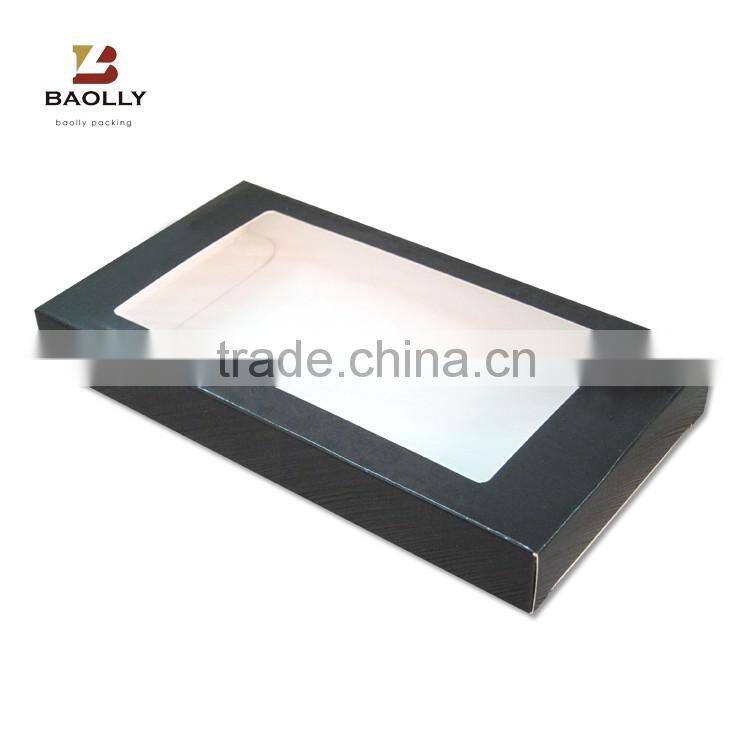 Cardboard paper cell phone case packaging box with glossy lamination