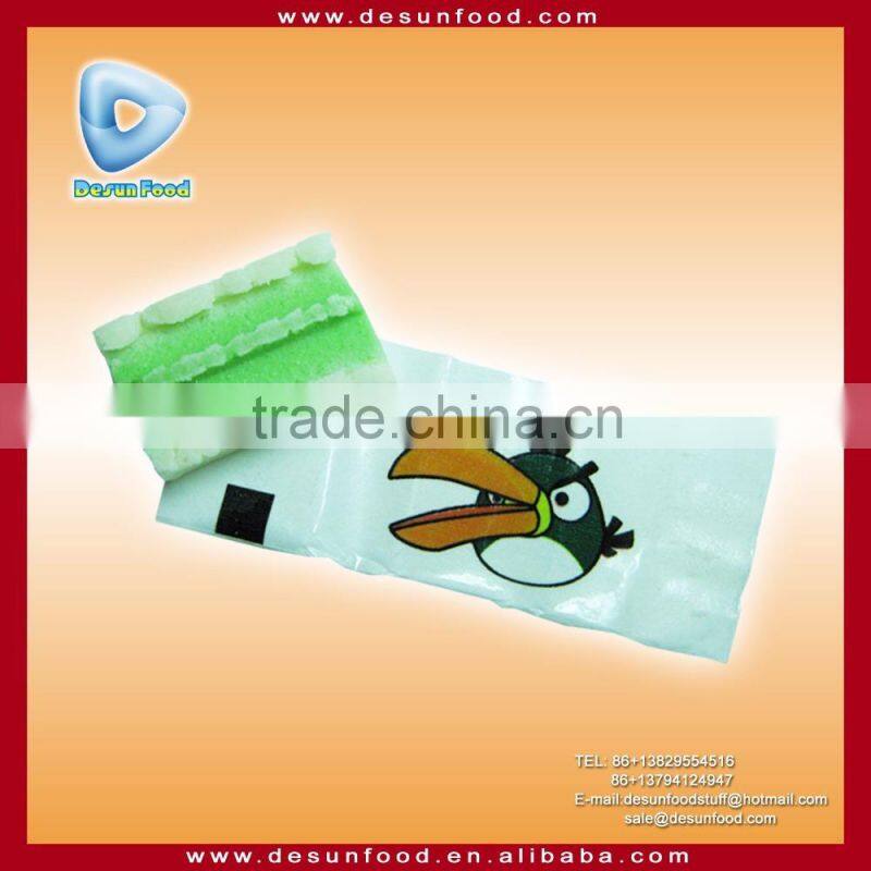Sandwich box bubble gum with tattoo paper