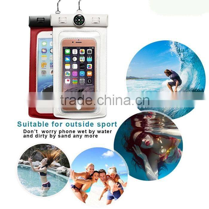 High quality eco-friendly 100% seal PVC waterproof mobile phone bag